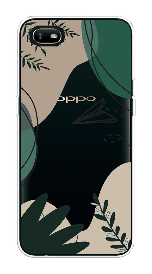 

Чехол на Oppo A1k "Secret Garden", Зеленый;бежевый;черный, 252150-1