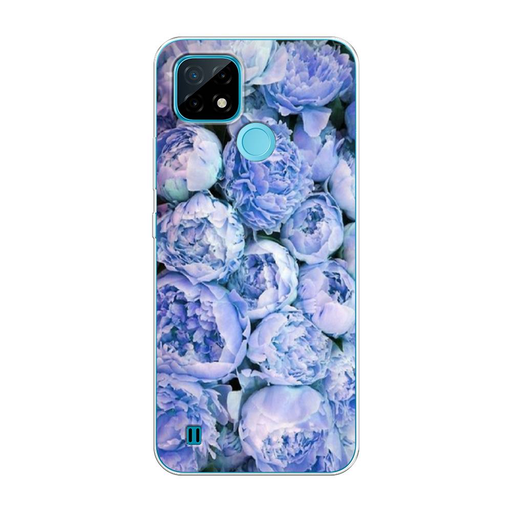 

Чехол Awog на Realme C21 "Пионы голубые", Разноцветный, 254950-8