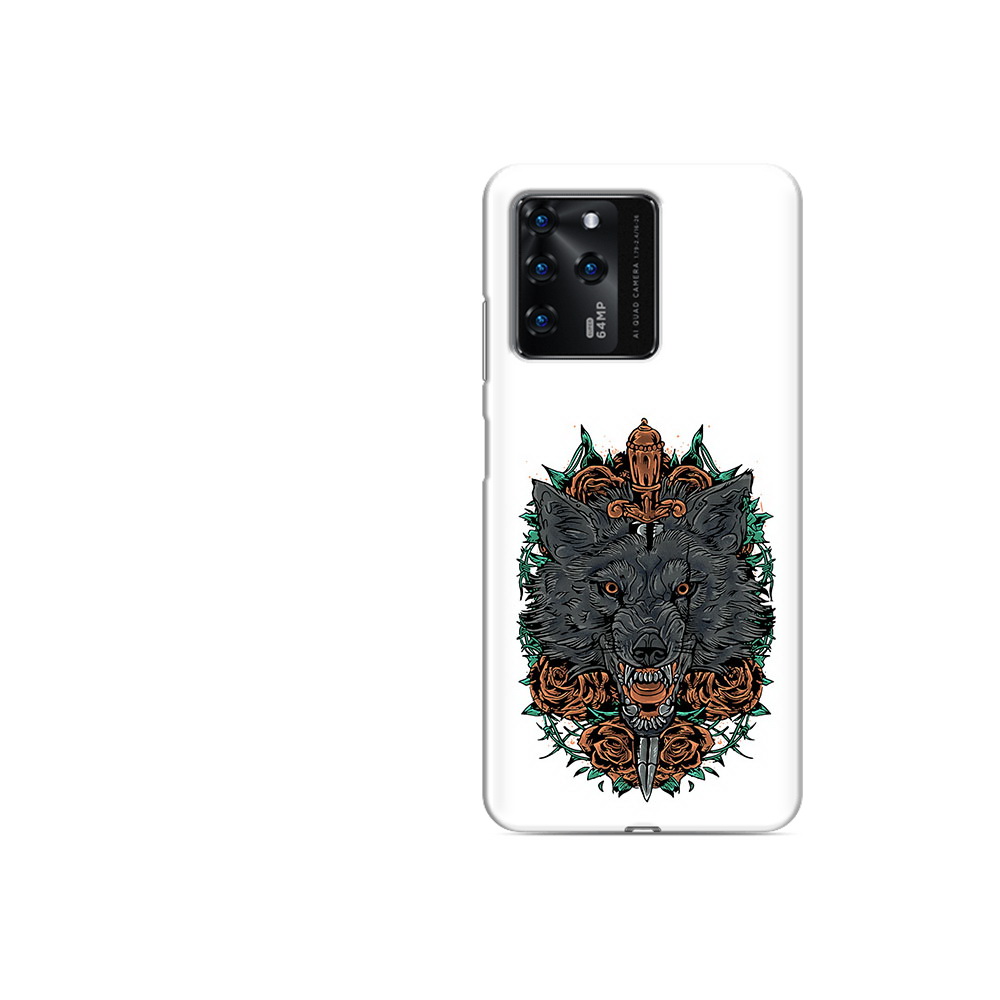 

Чехол MyPads Tocco для ZTE V30 красивый злой волк (PT226947.476.409), Прозрачный, Tocco
