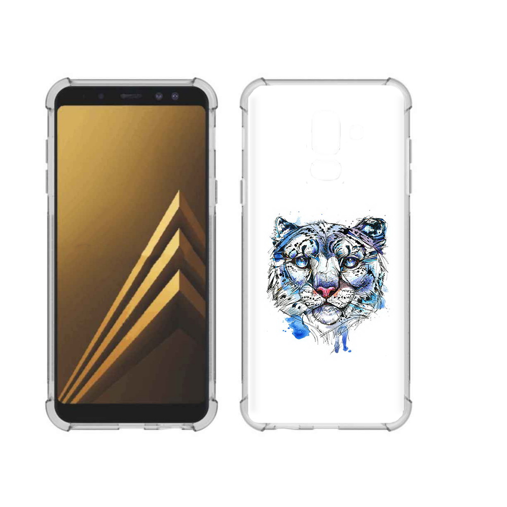 

Чехол MyPads Tocco для Samsung Galaxy A6+ (2018) водяной тигр (PT111520.594.263), Прозрачный, Tocco