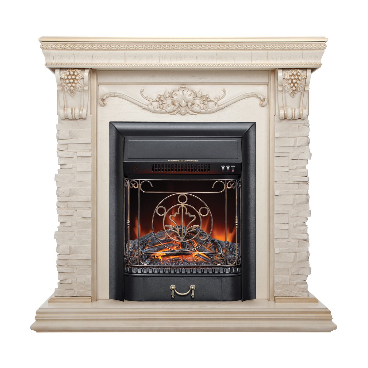 

Каминокомплект Realflame PATRICIA STD WT 304303 с очагом Majestic LUX BL