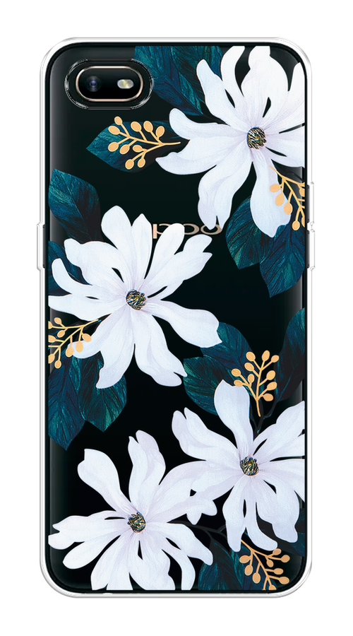 

Чехол на Oppo A1k "Delilah Flower", Зеленый;белый, 252150-1