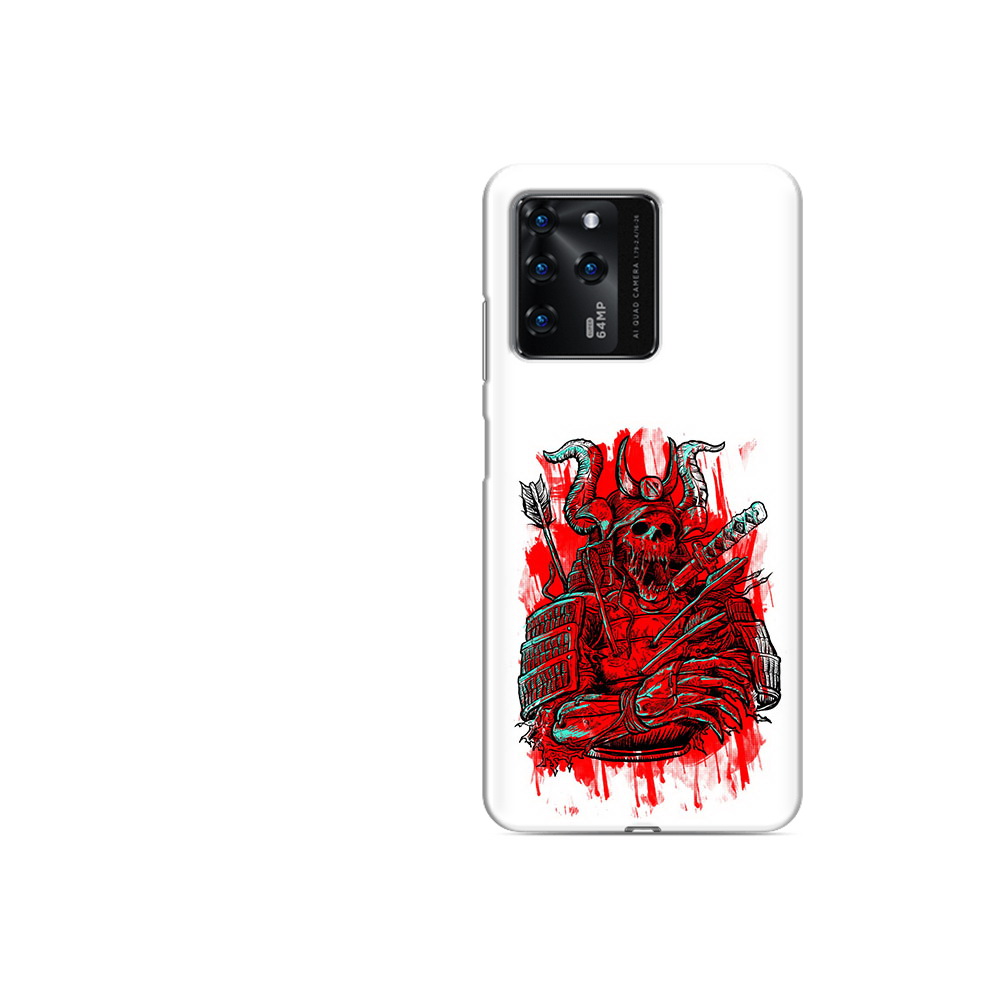 

Чехол MyPads Tocco для ZTE V30 красный скелет воин (PT226947.476.413), Прозрачный, Tocco