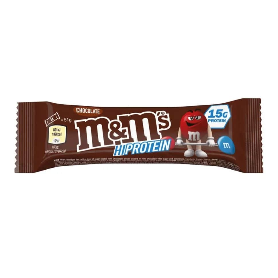 

MMs CHOCOLATE Hi Protein Bar, 4шт по 51г, M&M's Hi-Protein Bar