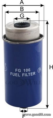 

Топливный фильтр GOODWILL FG 106