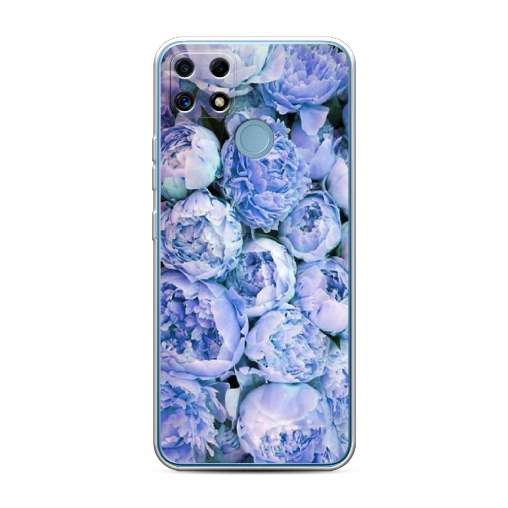 

Чехол Awog на Realme C25 "Пионы голубые", Разноцветный, 256950-8
