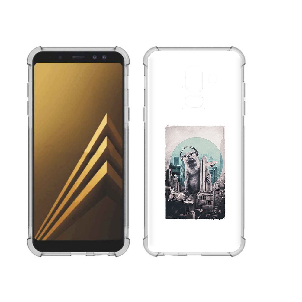 

Чехол MyPads Tocco для Samsung Galaxy A6+ (2018) выдра в городе (PT111520.594.283), Прозрачный, Tocco