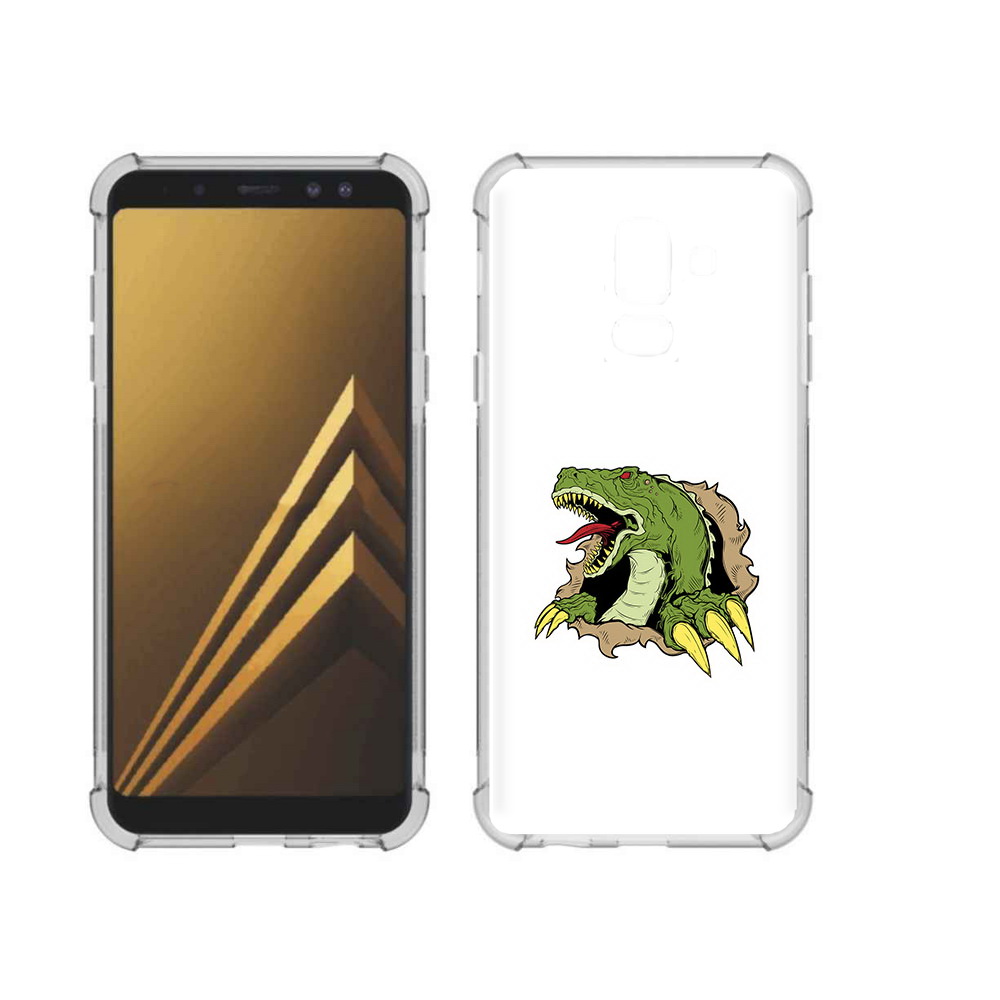 

Чехол MyPads Tocco для Samsung Galaxy A6+ (2018) годзила (PT111520.594.290), Прозрачный, Tocco