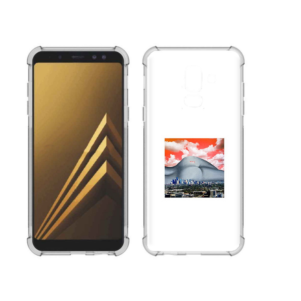 

Чехол MyPads Tocco для Samsung Galaxy A6+ (2018) город с девушкой на фоне, Прозрачный, Tocco