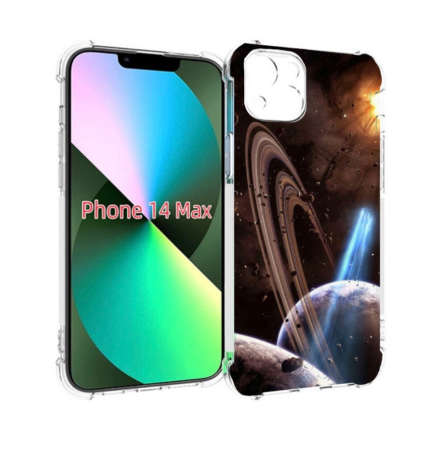 

Чехол MyPads сатурн в космосе для iPhone 14 Plus (6.7), Прозрачный, Tocco