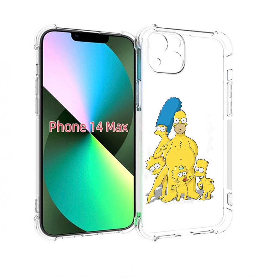 

Чехол MyPads семья-симпсонов для iPhone 14 Plus (6.7), Прозрачный, Tocco