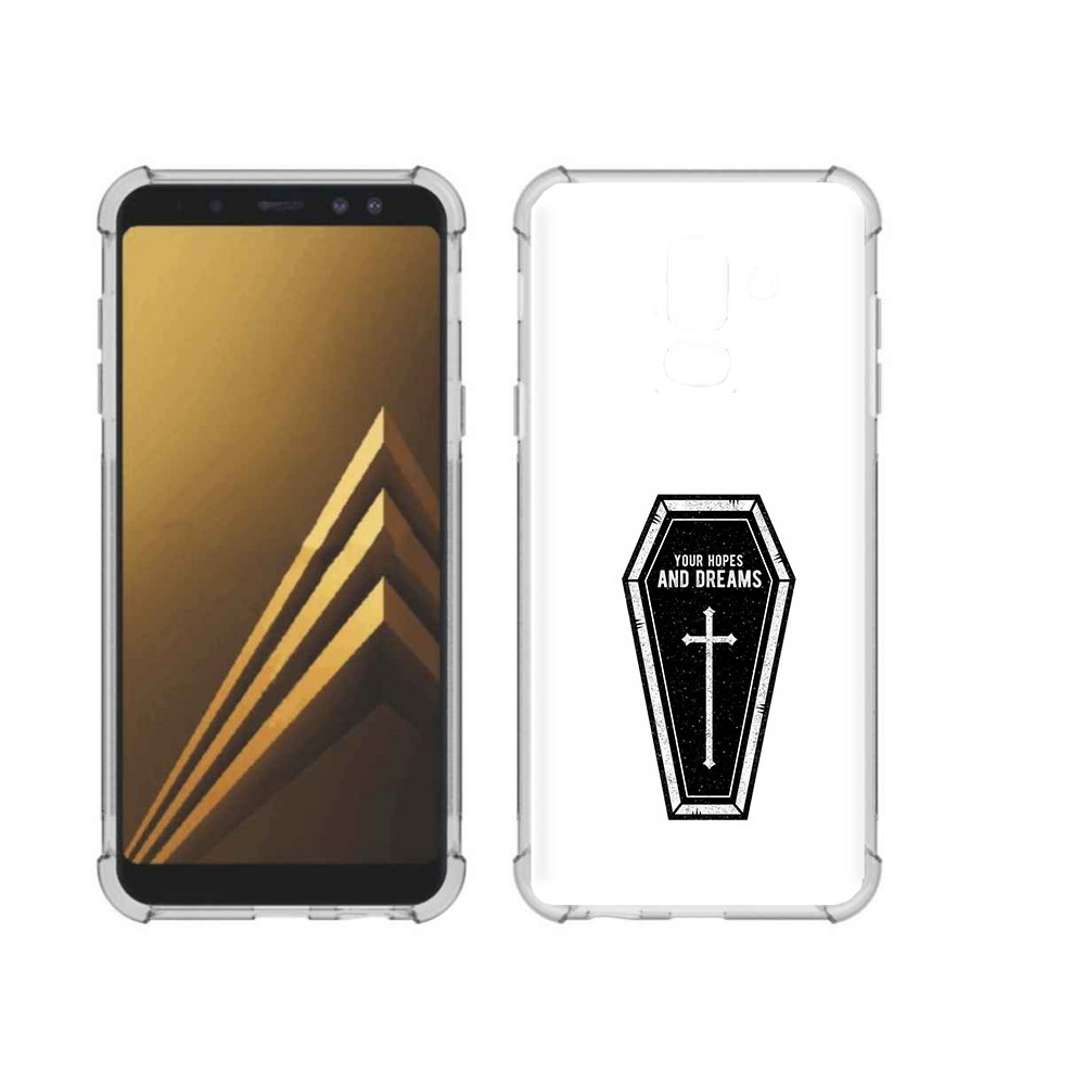 

Чехол MyPads Tocco для Samsung Galaxy A6+ (2018) гроб с мечтами (PT111520.594.299), Прозрачный, Tocco