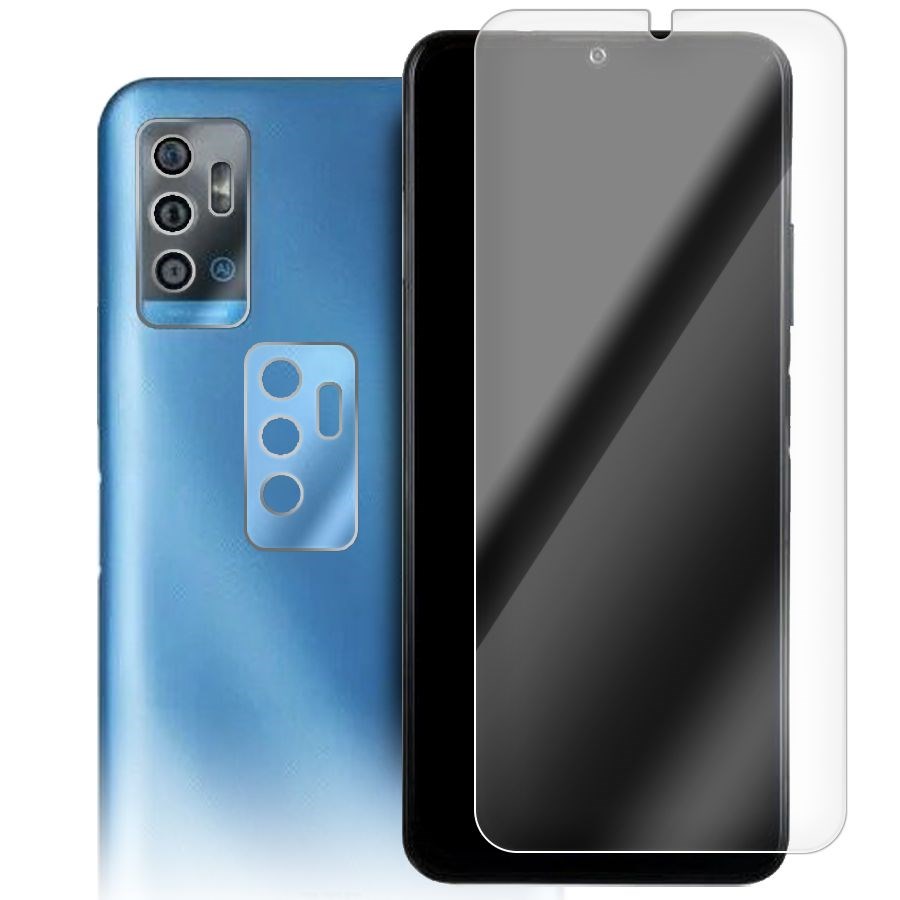 

Стекло защитное гибридное для ZTE Blade A71 + защита камеры (2шт.)