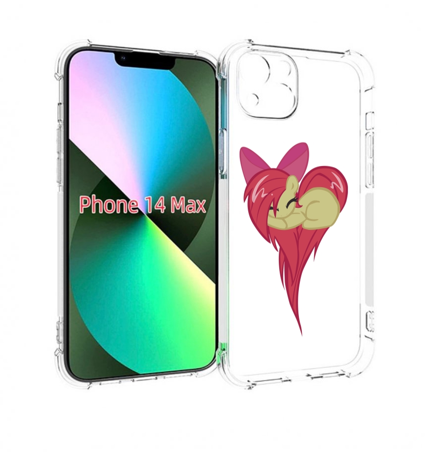 

Чехол MyPads сердце-из-пони для iPhone 14 Plus (6.7), Прозрачный, Tocco