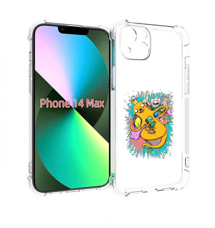 

Чехол MyPads время приключений рисунок для iPhone 14 Plus (6.7), Прозрачный, Tocco