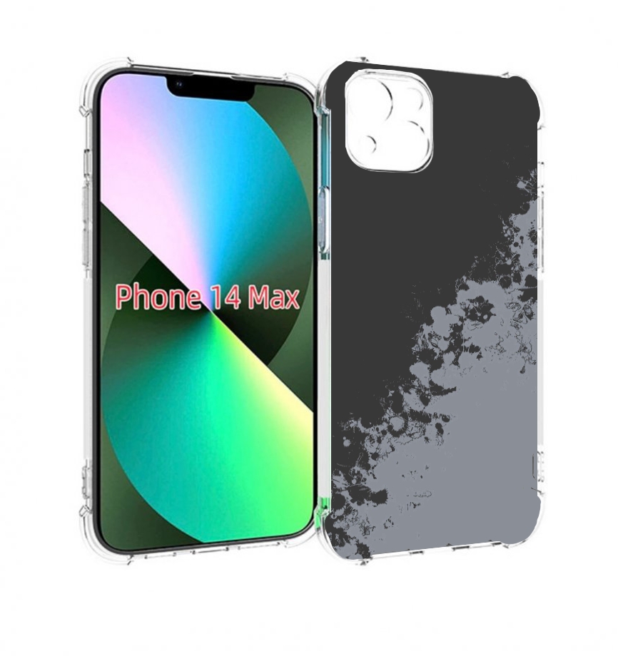 Чехол MyPads серый-эстетичный для iPhone 14 Plus (6.7)