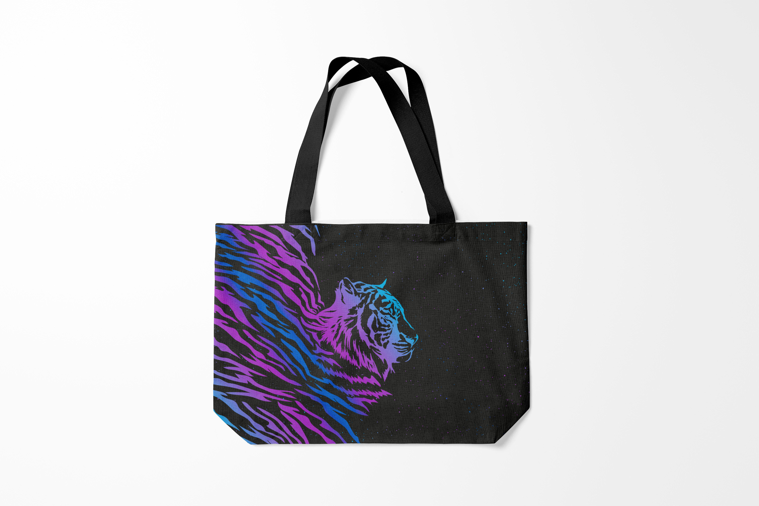 

Сумка шoппер унисекс Burnettie Крупные кошки Tiger Neon, черный, Крупные кошки Tiger Neon