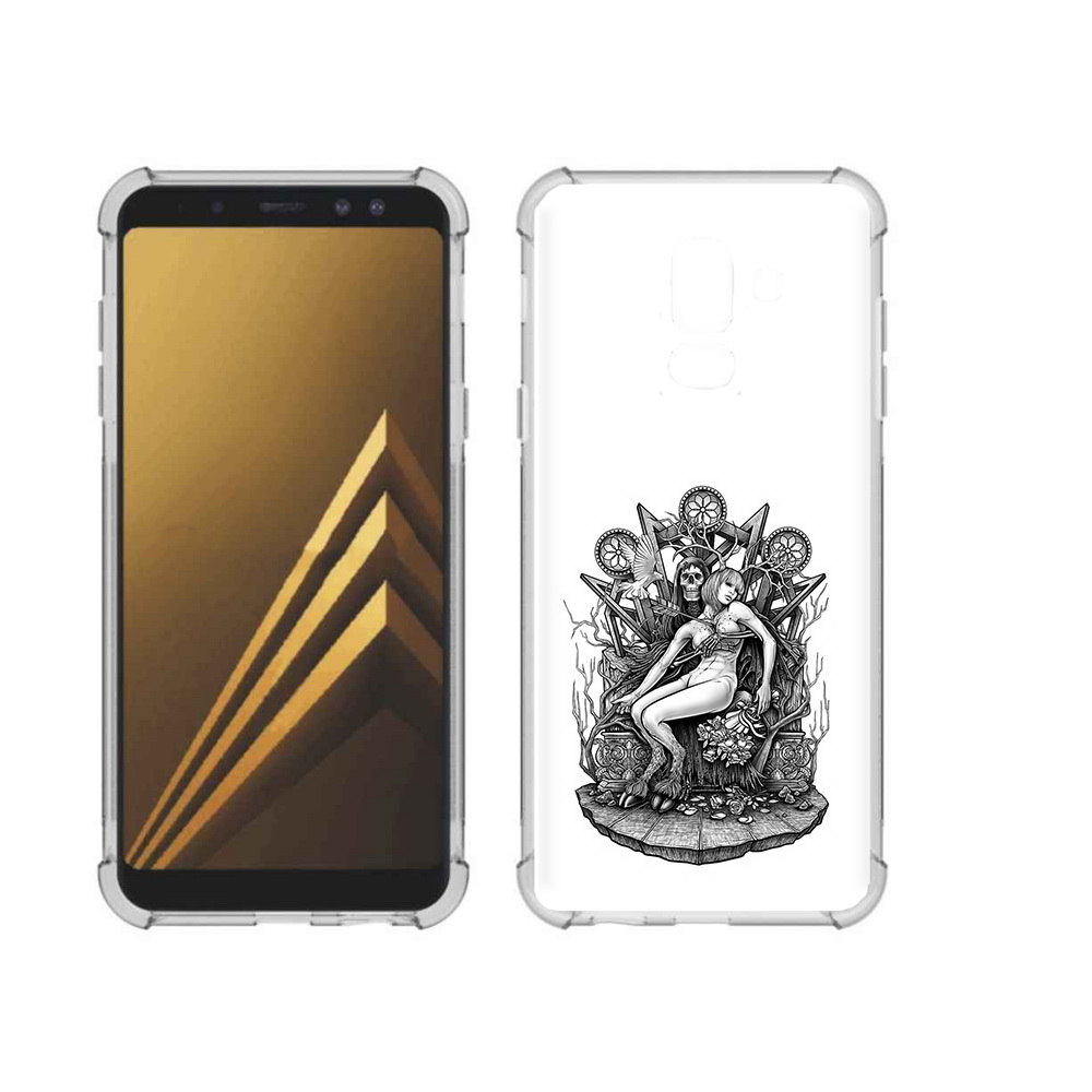 Чехол MyPads Tocco для Samsung Galaxy A6+ (2018) девушка на троне (PT111520.594.309)
