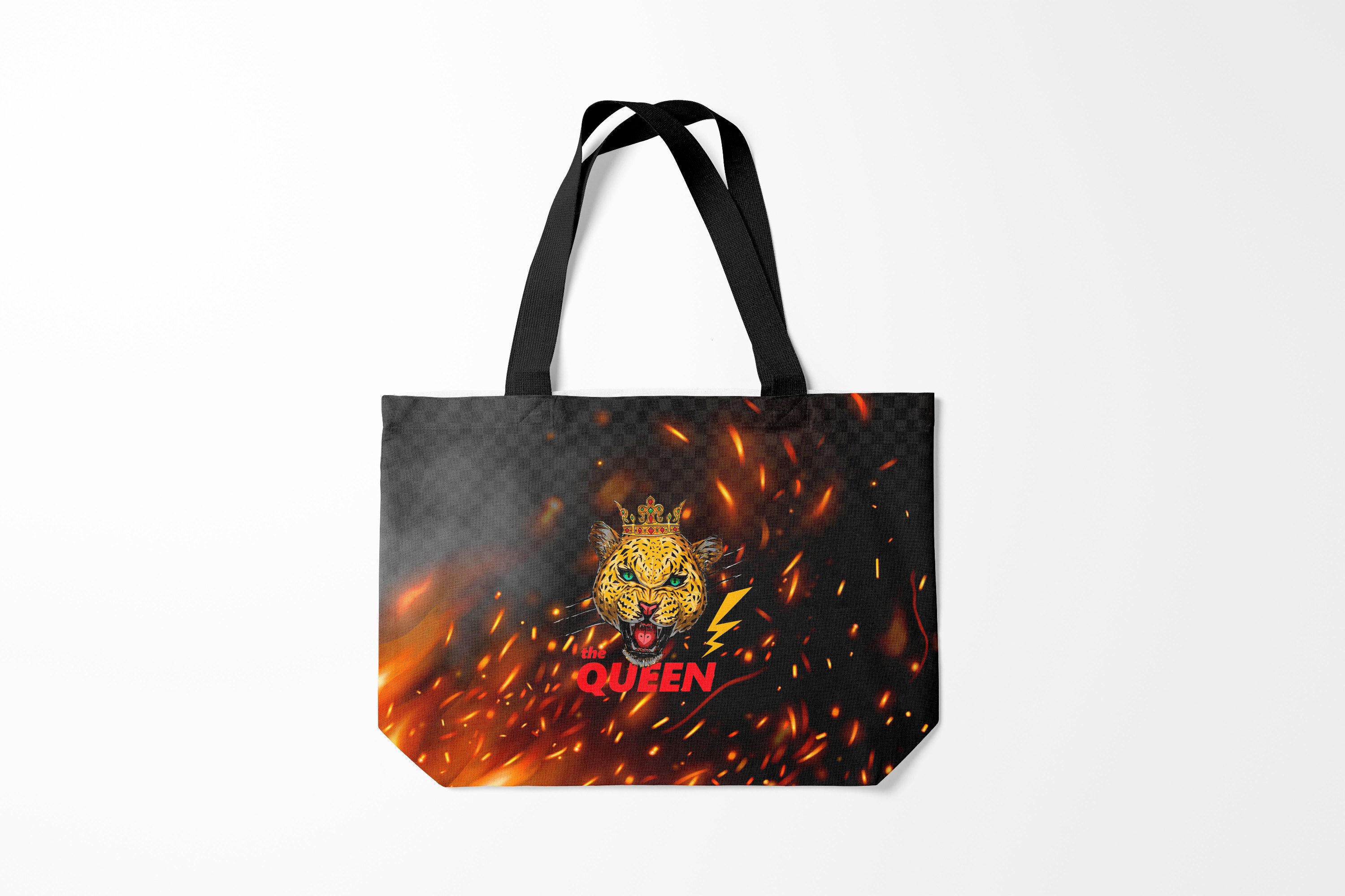 

Сумка шoппер унисекс Burnettie Крупные кошки the Queen, черный, Крупные кошки the Queen
