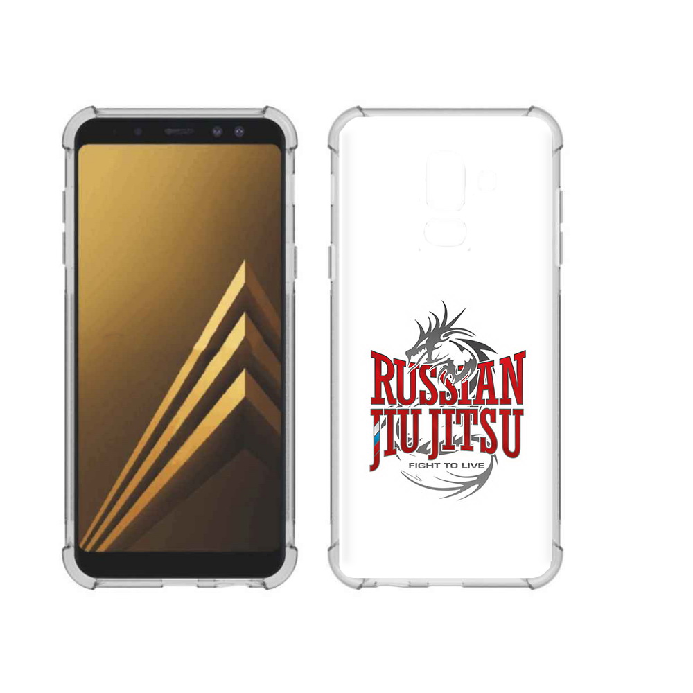 

Чехол MyPads Tocco для Samsung Galaxy A6+ (2018) джиу джитсу (PT111520.594.321), Прозрачный, Tocco