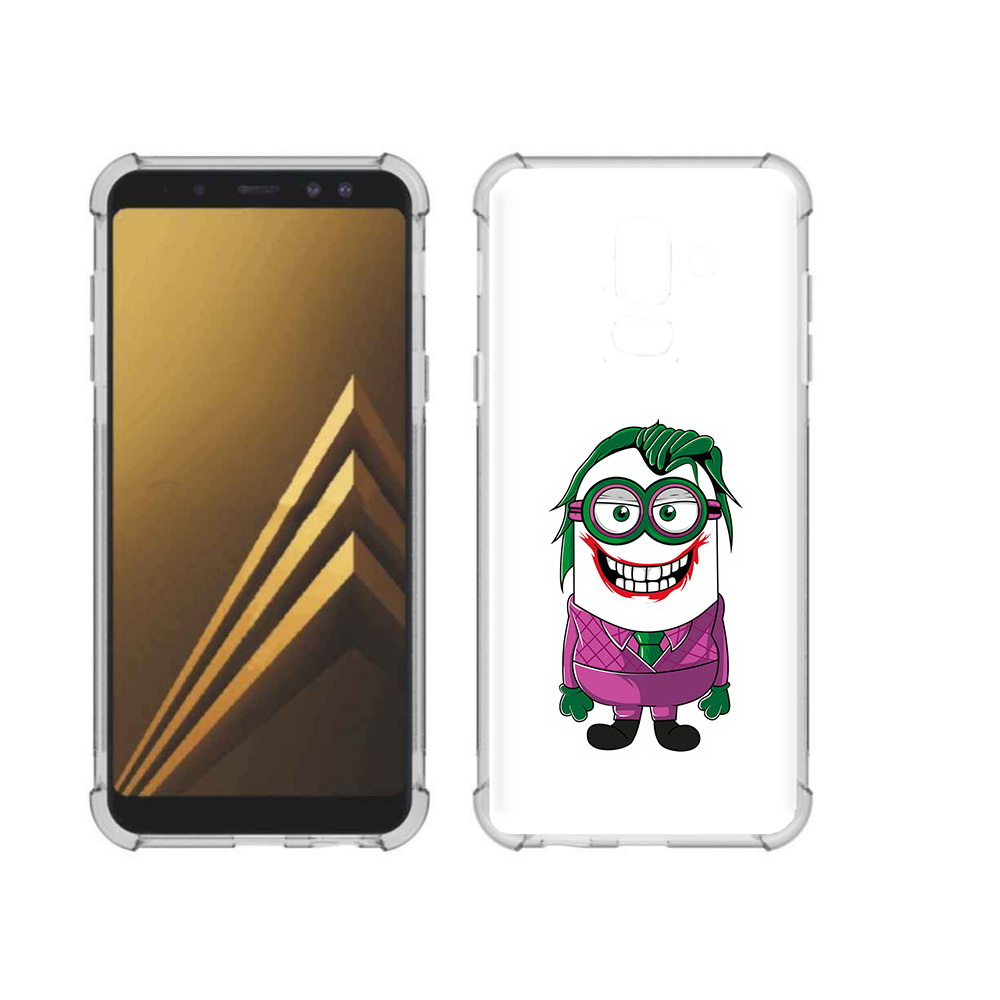 

Чехол MyPads Tocco для Samsung Galaxy A6+ (2018) джокер миньон (PT111520.594.322), Прозрачный, Tocco
