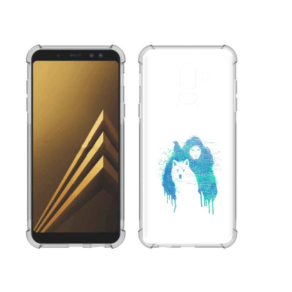 

Чехол MyPads Tocco для Samsung Galaxy A6+ (2018) джон сноу (PT111520.594.323), Прозрачный, Tocco