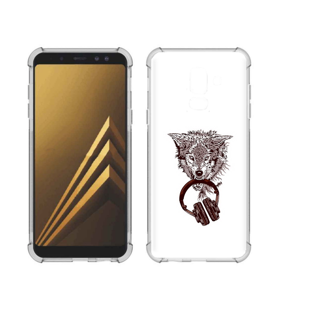

Чехол MyPads Tocco для Samsung Galaxy A6+ (2018) дикий волк (PT111520.594.325), Прозрачный, Tocco