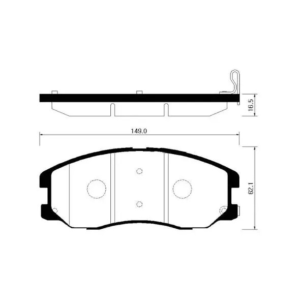 HSB HP2017 Колодки тормозные дисковые передн CHEVROLET: CAPTIVA 06-09 \ OPEL: ANTARA 06-09