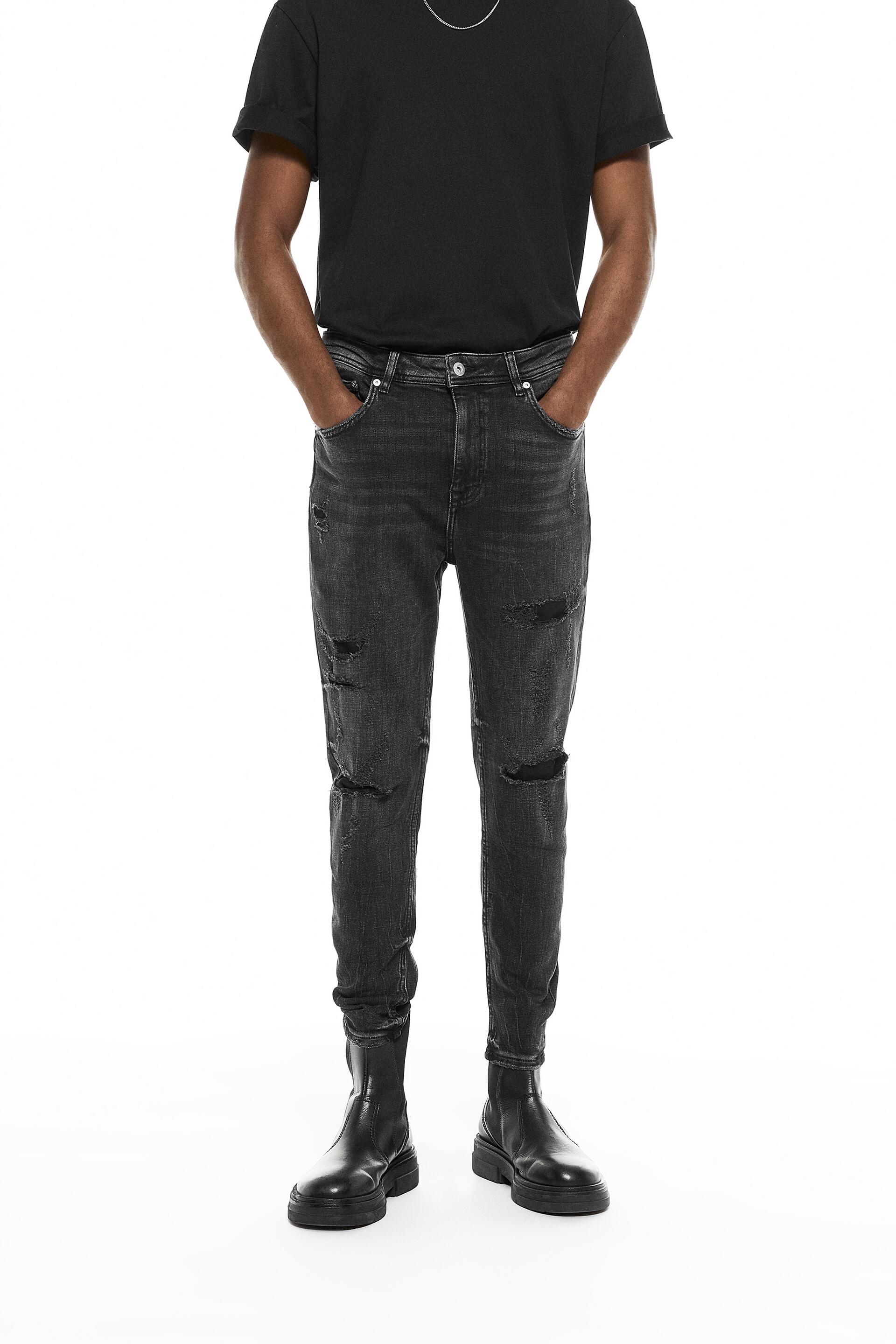 

Джинсы мужские ZARA 00840385 черные 44 (доставка из-за рубежа), 00840385