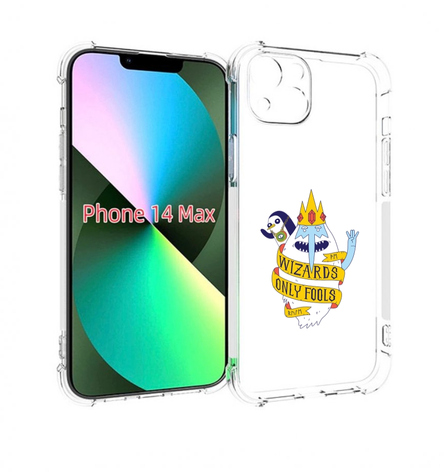 

Чехол MyPads время приключений снежный король для iPhone 14 Plus (6.7), Прозрачный, Tocco