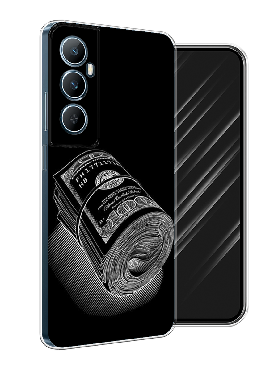 

Чехол Awog на Realme C65 "Кубышка денег", Черный;серебристый, 2516750-1