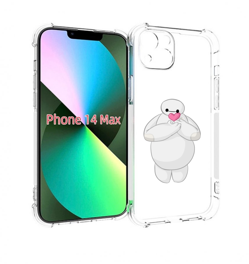

Чехол MyPads снеговик-с-сердечком для iPhone 14 Plus (6.7), Прозрачный, Tocco