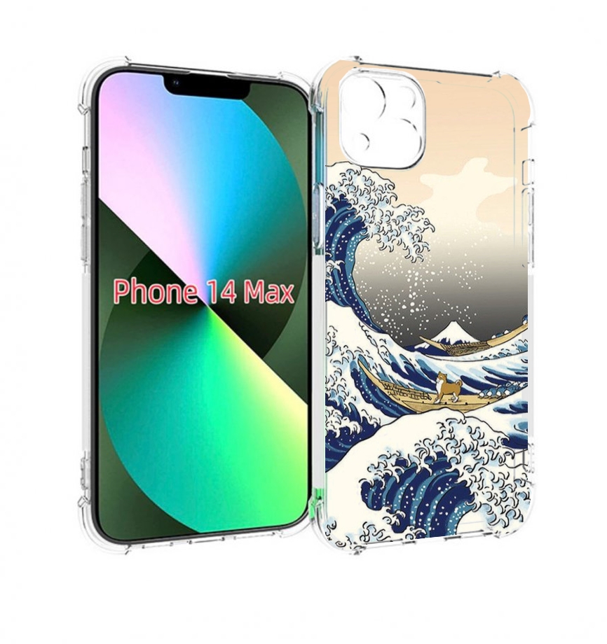 

Чехол MyPads собаки-на-плоту для iPhone 14 Plus (6.7), Прозрачный, Tocco