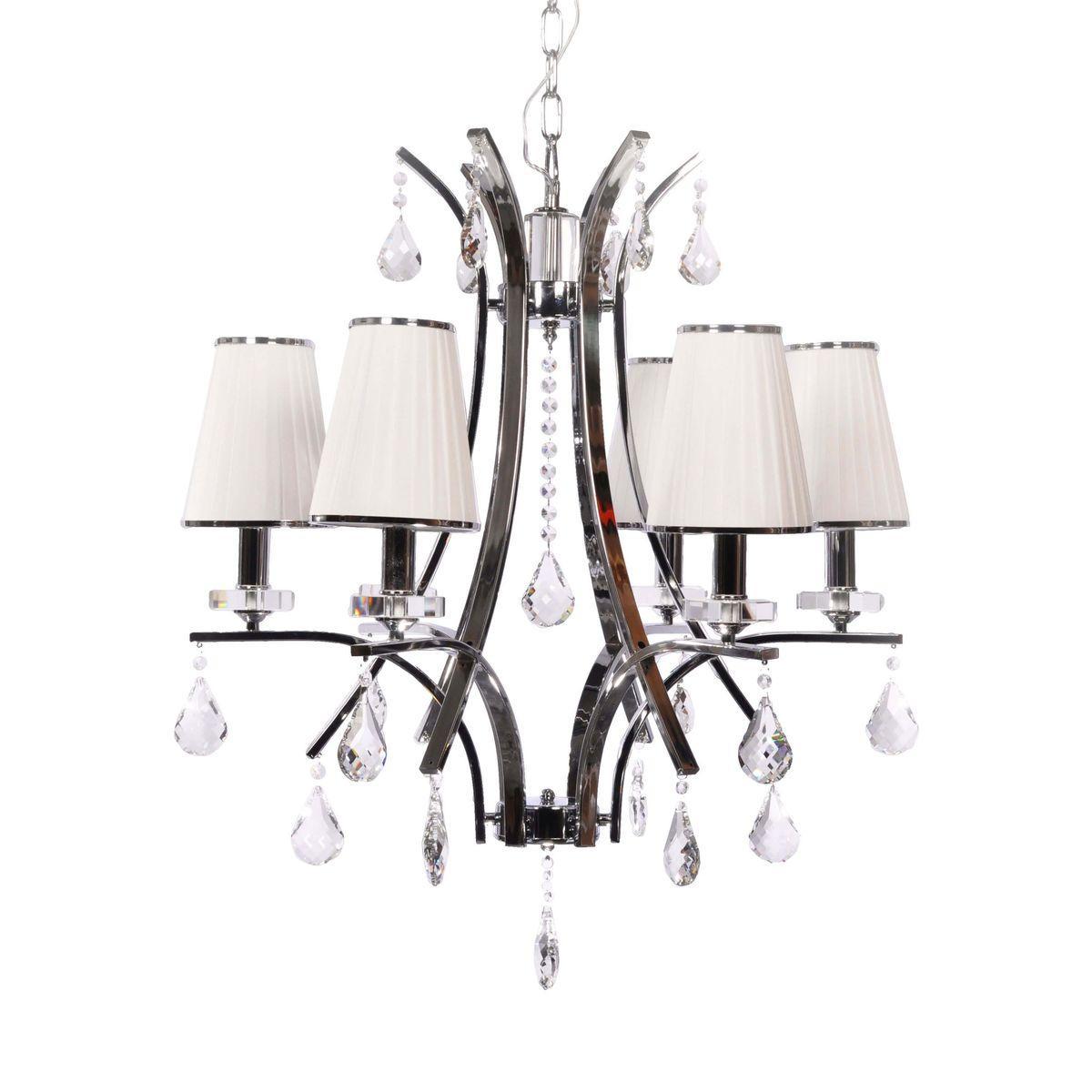 фото Подвесная люстра lumina deco glamour ldp 66247-6 wt+chr