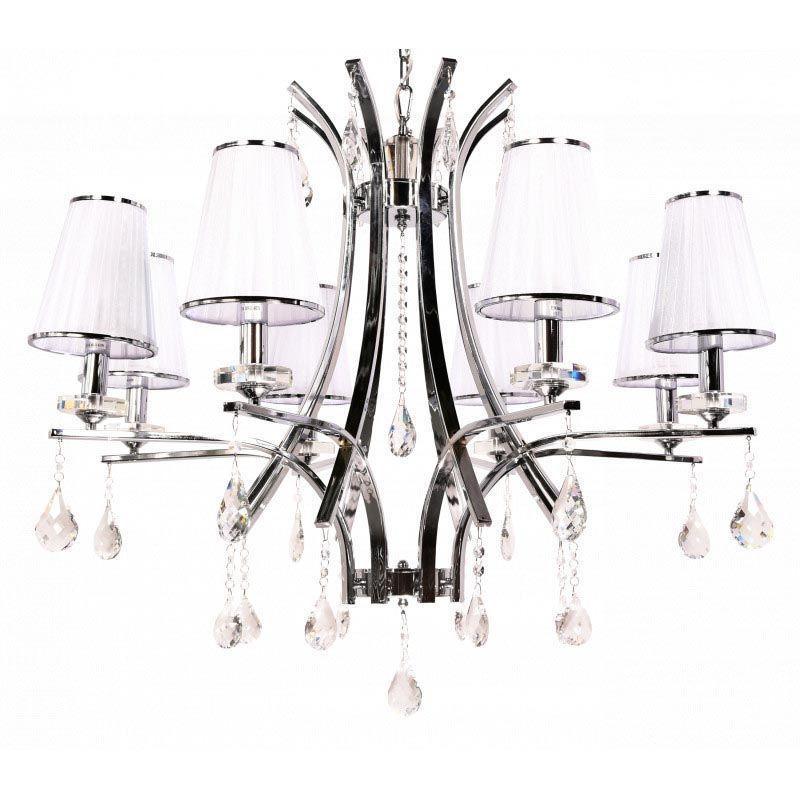 фото Подвесная люстра lumina deco glamour ldp 66247-8 wt+chr