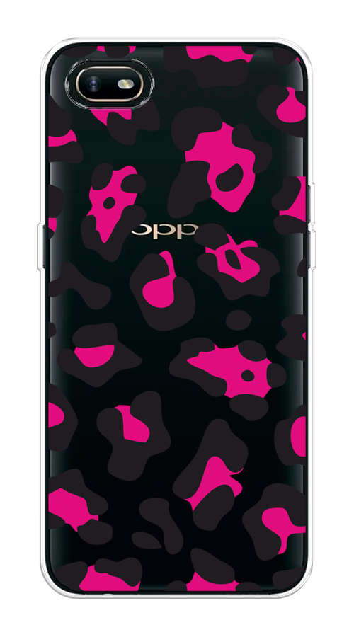 

Чехол на Oppo A1k "Pink cow spots", Черный;розовый, 252150-1