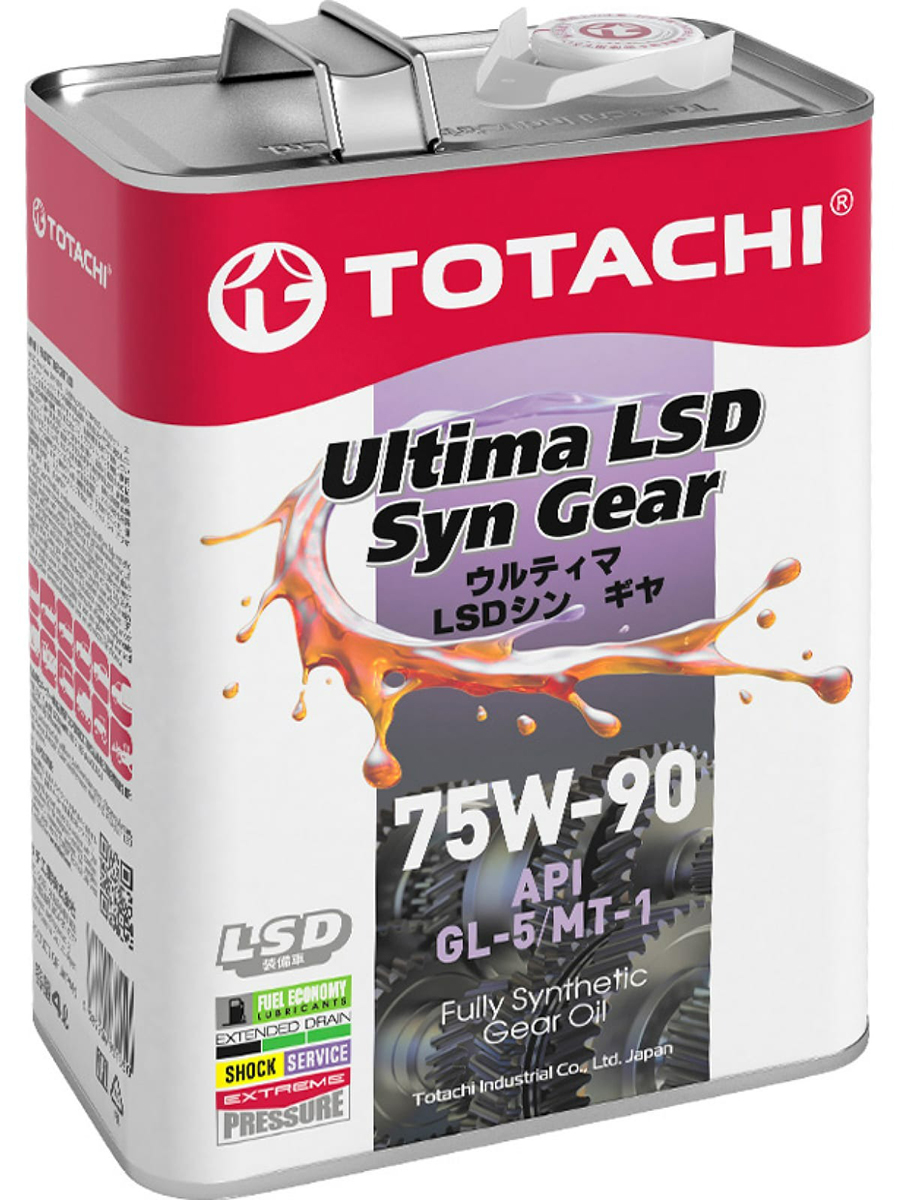 Масло Трансмиссионное Totachi G3304 /4589904931550/ Ultima Lsd Syn-Gear 75w-90  Gl-5/Mt-1