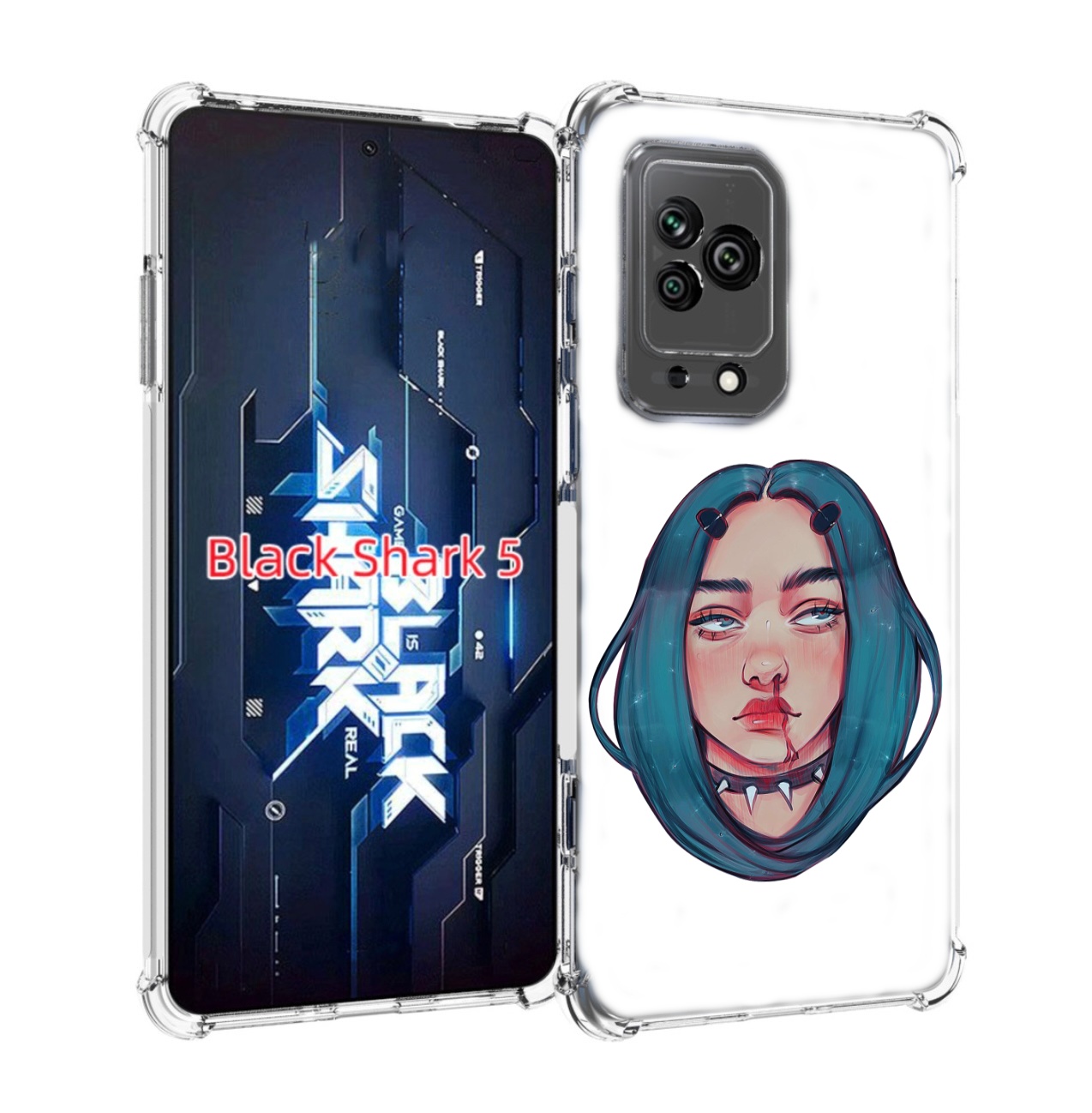 

Чехол MyPads грустная-девушка-с-синими-волосами для Xiaomi Black Shark 5, Прозрачный, Tocco