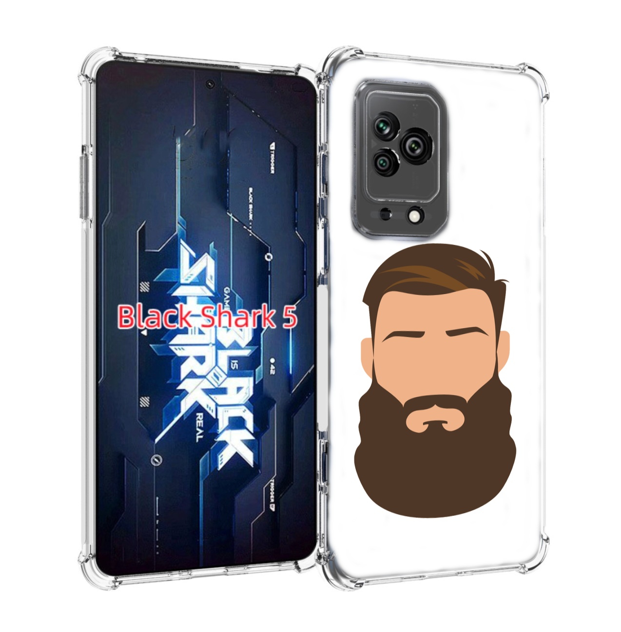 

Чехол MyPads густая-борода для Xiaomi Black Shark 5, Прозрачный, Tocco
