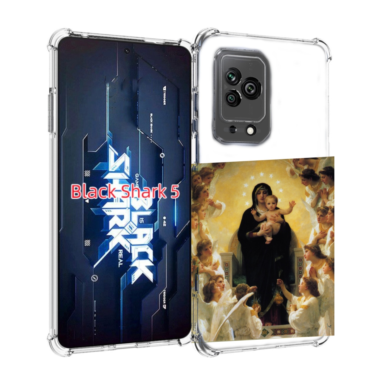 

Чехол MyPads дева-мария для Xiaomi Black Shark 5, Прозрачный, Tocco