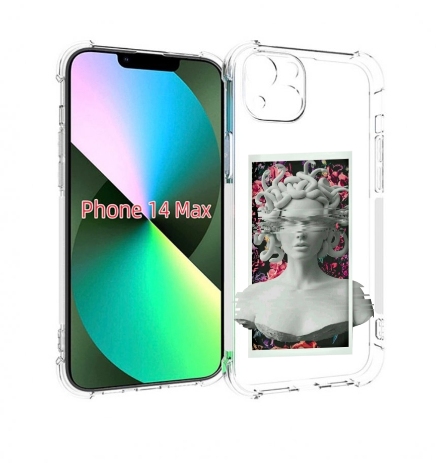 

Чехол MyPads статуя-медузы для iPhone 14 Plus (6.7), Прозрачный, Tocco