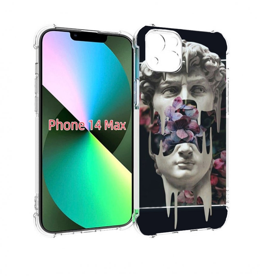 

Чехол MyPads статуя-с-цветами-внутри для iPhone 14 Plus (6.7), Прозрачный, Tocco