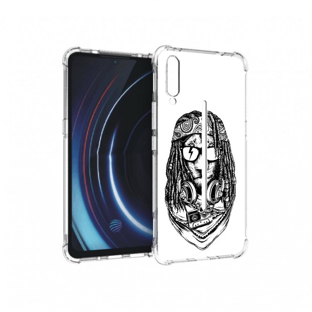 

Чехол MyPads Tocco для Vivo iQOO дреды льва (PT226955.389.338), Прозрачный, Tocco