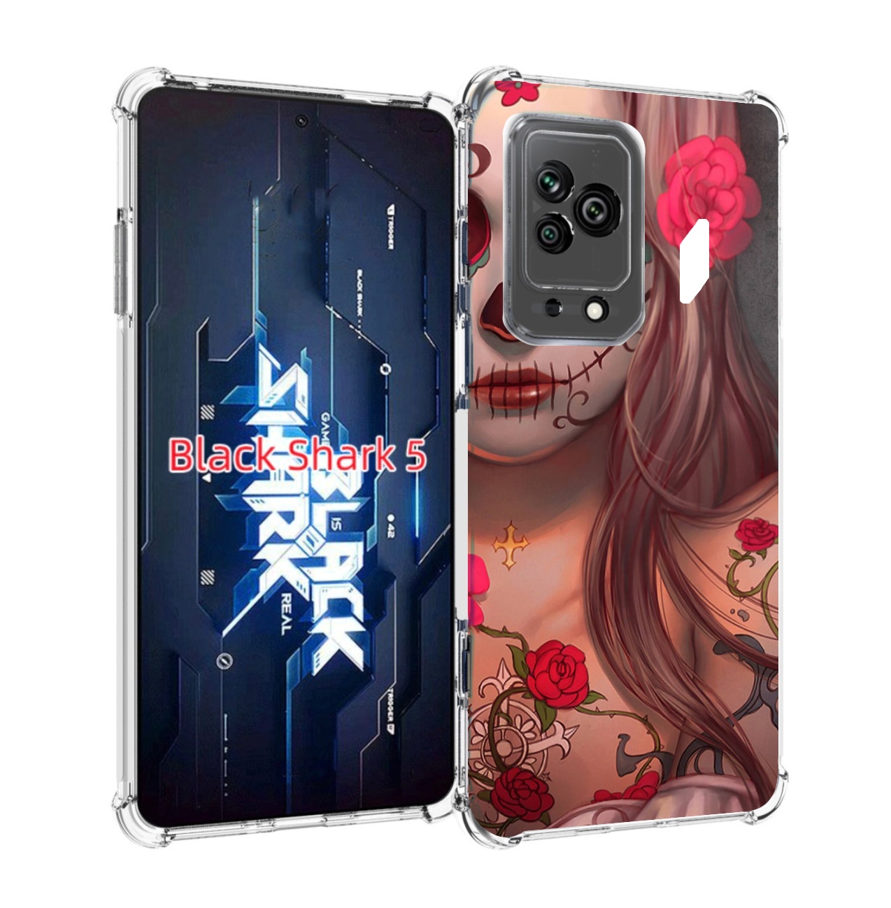 

Чехол MyPads девочка в рисунках для Xiaomi Black Shark 5, Прозрачный, Tocco