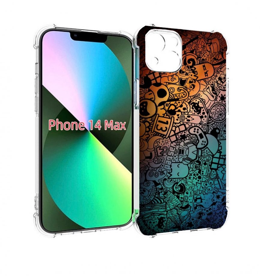 

Чехол MyPads стикеты в тени для iPhone 14 Plus (6.7), Прозрачный, Tocco