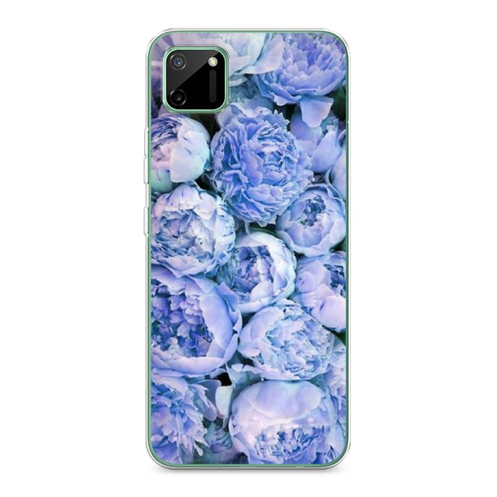 

Чехол Awog на Realme C11 "Пионы голубые", Разноцветный, 253850-8