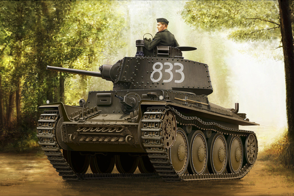 фото Сборная модель hobbyboss 1/35 german panzer kpfw.38(t) ausf.e/f 80136