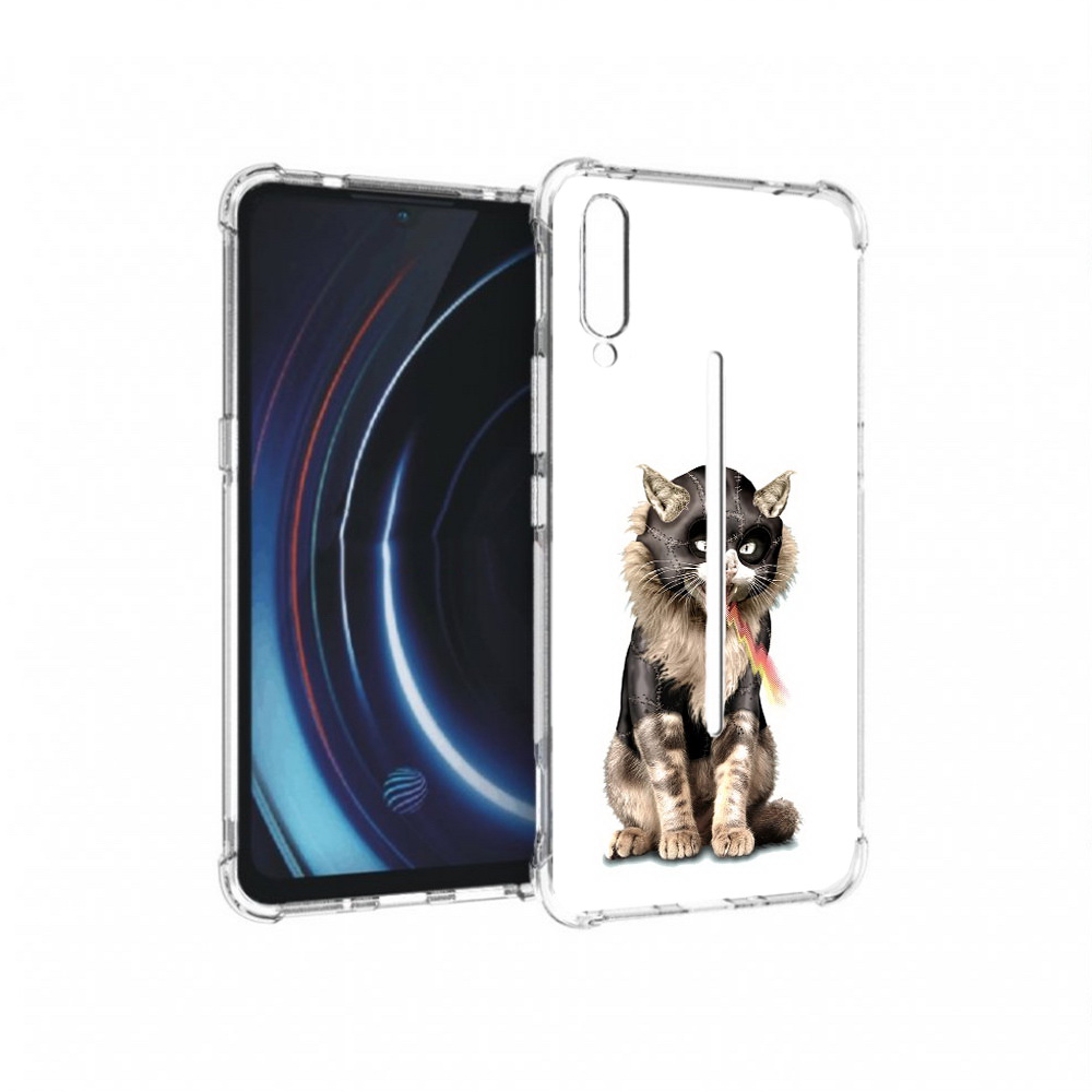 

Чехол MyPads Tocco для Vivo iQOO дьяволский кот (PT226955.389.341), Прозрачный, Tocco