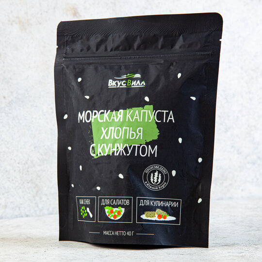 

Морская капуста хлопья с кунжутом 40 г