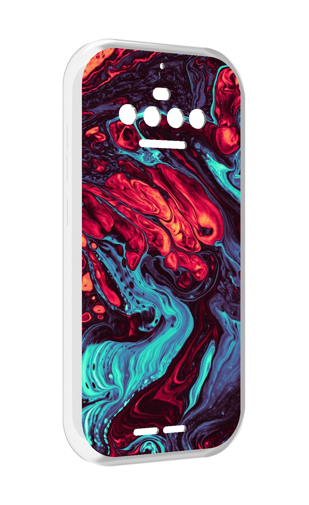 

Чехол MyPads разбавленная краска для Oukitel F150 R2022, Прозрачный, Tocco
